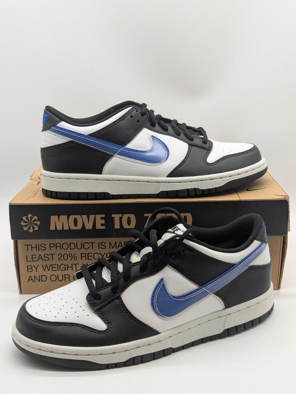 Nike Dunk Low NN Kids Size 6Y / Womens 7.5 Black Blue White FD0689-001 Shoes New
